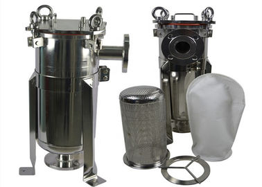 High Pressure Filter Housing , Industrial Bag Filter Housing For Food / Beverage