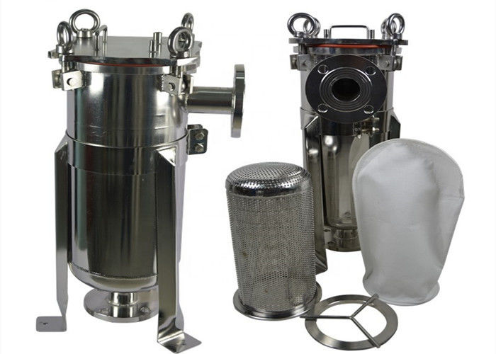 High Pressure Filter Housing , Industrial Bag Filter Housing For Food / Beverage